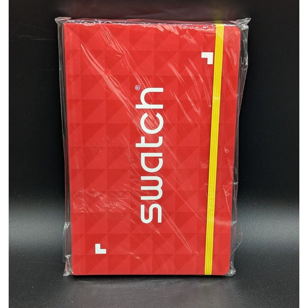 Swatch Promotional Giveaway Red Notebook Dotted Paper New